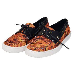 Loudmouth Flames Sailor Boat Style Loafers